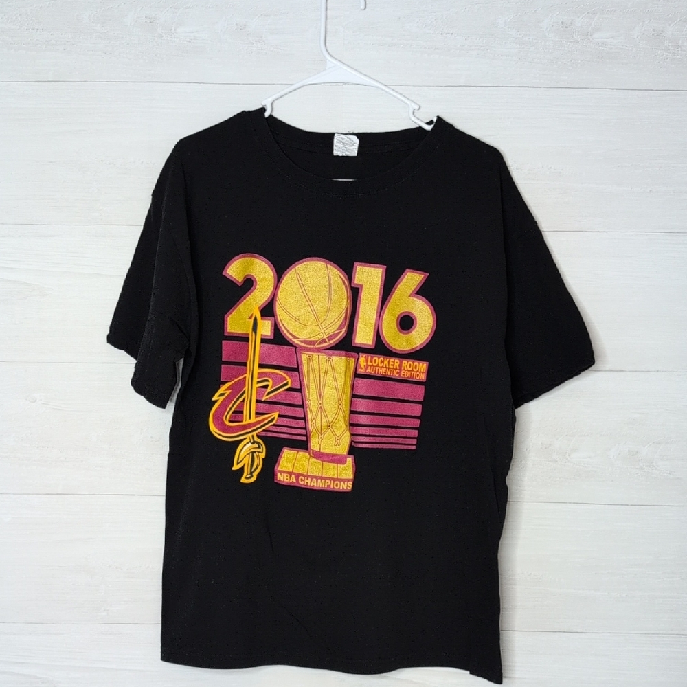 Cleveland Cavaliers NBA Champions Black T-Shirt Men's Large